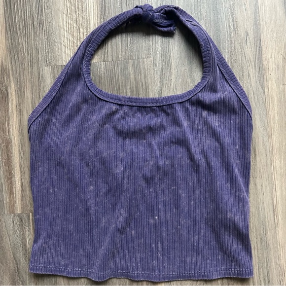 wild fable Tops - Wild Fable Ribbed Halter Crop Tank